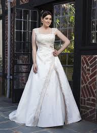 Sincerity Plus Wedding Dress Style 4555 Beaded Lace Cap Sleeves Accent The Satin Sweethear Plus Wedding Dresses Plus Size Bridal Dresses Wedding Dresses Beaded