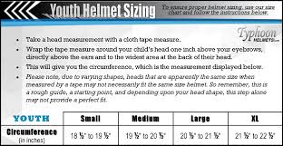 45 inquisitive four wheeler helmet size chart