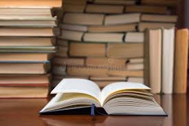 Open Book On The Table On The Background Of Books Open Book On The Table On T Aff Book Open Table Books Backgr Open Book Background Photo Image