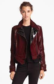 Burberry London Genuine Calf Hair Moto Jacket Burberry Leather Jacket Jackets Fashion