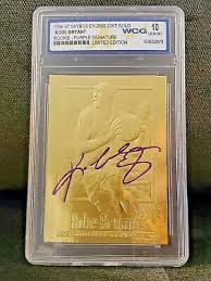 Here's our selection for his 3 best rookie cards. 1996 97 Skybox Ex 2000 23kt Gold Kobe Bryant Rookie Purple Signature Limited Ed Ebay