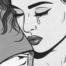Black And White Broken Heart Drawing Black And White Broken Heart Pop Art Comic Vintage Pop Art Aesthetic Art