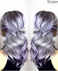 Silver Purple Balayage Purple Balayage Purple Hair Highlights Balayage