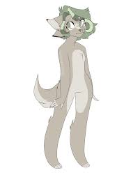 A fur pattern ref sorta? That's why she nakey Art by @LILGreenDino | Cute  wolf drawings, Furry drawing, Art reference photos