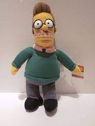 The Simpsons Ned Flanders Soft Toy Figure Plush 12 New Glasses 2007 Nanco The Simpsons Toy Figures Ned Flanders
