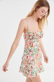 Bec Bridge Camellia Delights Floral Silk Mini Dress