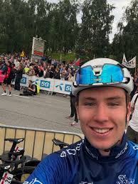 🩵 Your first ever winner of the Northern Lights Jersey, with @aibelnorway  🇳🇴 @stormingebrigtsen (TCR) #ArcticRace