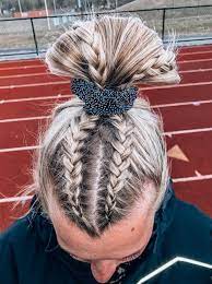 Pin By Marcela Tavares On Lax Game Day Hair Hair Styles Cheer Hair