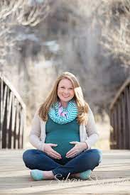 Outdoor Maternity Photo On Bridge I Love Her Teal Infinity Scarf And Toms Littleton Outdoor Maternity Photos Winter Maternity Photos Fall Maternity Photos