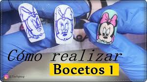 Uñas decoradas fáciles y sencillas. 1 Como Empezar A Realizar Dibujos En Las Unas Boceto Diseno Minnie Mouse Designails Tay Youtube