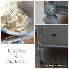 You want a thick even coat of color across the whole surface. How To Tint And Apply Furniture Wax Finding Silver Pennies