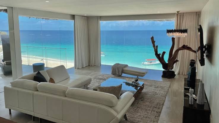 Spacious hotel suite prepared for a relaxing holiday
