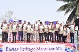 बस्तर फुल मैराथन 2026 : जगदलपुर से चित्रकोट जलप्रपात तक दौड़ेंगे रेसर्स, 22  मार्च के लिए तैयारी पूरी