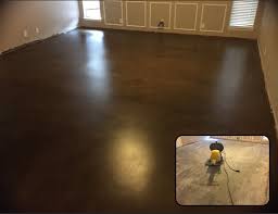 Living Room Floor Stained And Sealed Espresso Stain Color With Satin Polyurethane Clear Top Coat Living Room Flooring Stained Concrete Flooring