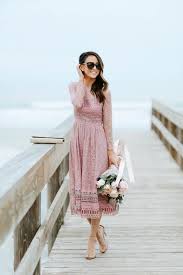 1001 Ideas For Romantic Easter Dresses For Women In 2020 Women Easter Outfits Easter Dresses For Women Blush Pink Lace Dress