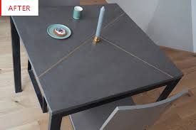 Before And After This Ikea Melltorp Table Is Now Unrecognizable Ikea Table Hack Ikea Table Table