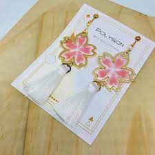 氣質流蘇櫻花 簡單的櫻花 有氣質又舒服的感覺 手作 香港手作 852手作 和紙 紙鶴 和紙紙鶴 滴膠 簡約 幾何 富士山 捕夢網