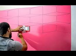 بأبسط الادوات اصنع بنفسك ديكور حائط ثري دي Optical Illusion Wall Design Youtube Diy Wall Painting 3d Wall Painting Wall Painting