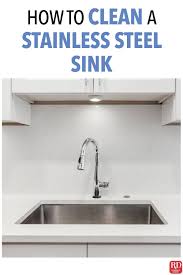 how to clean a stainless steel sink