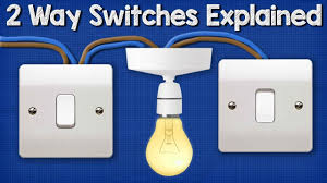 Two Way Switching Explained How To Wire 2 Way Light Switch Https Www Youtube Com Watch V Opoeswrp Jg Featu Light Switch Emergency Electrician Fan Coil Unit