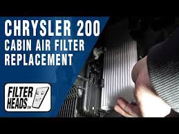 The cabin air filter (also known as the pollen filter, ac filter, dust filter, hvac filter and hepa filter) in your 2012 chrysler 200 cleans the air that you and your passengers breath inside of your car. How To Replace Cabin Air Filter 2016 Chrysler 200 Youtube