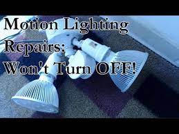 However, what do we do when the motion sensor. Motion Activated Lighting Repairs Won T Turn Off Youtube