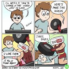 When You Watch A How To Video On Youtube Comic In 2020 Really Funny Pictures Comics Memes Comics