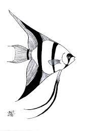 For boys and girls, kids and adults, teenagers and toddlers, preschoolers and older kids at school. Angel Fish Image Coloring Page Coloring Sky