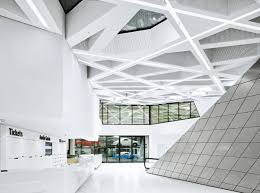 Triangle Ceiling Design Museum Interior Lobby Design Museum Architecture