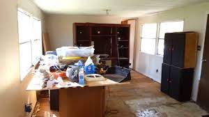 Before painting the interior, repair walls where needed; Before And After Of A 1972 Mobile Home Remodel Youtube