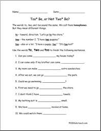 The word to is a common homophone in the english langauge. To Too Two Elem Worksheet I Abcteach Com Abcteach