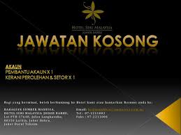 Which job are you searching for? Jawatan Kosong Job Hotel Seri Malaysia Johor Bahru Facebook