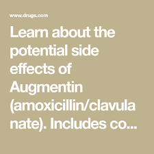Learn About The Potential Side Effects Of Augmentin Amoxicillin Clavulanate Includes Common And Rare Side Ef Side Effects Healthcare Professionals Metamucil
