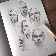 Secrets to faces drawing realistic carrie stuart parks. 3 450 Likes 16 Comments Miroslav Zgabaj Miro Z Art On Instagram Quick Sketches Face Portrait Sketch Sketchbook Paper Pencil Portrait Art Drawings