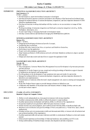 salesforce solution architect resume