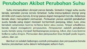 Pengertian pemuaian, macam, jenis, rumus, konsep, akibat dan contoh adalah bertambahnya ukuran benda yang terjadi karena kenaikan suhu zat.ketika sebuah bahan mengalami pemanasan, volumenya selalu meningkat dan setiap dimensi meningkat bersamaan. Bacaan Di Atas Menjelaskan Bahwa Halaman 2 Tribun Padang