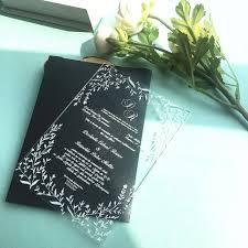 This greeting card features an original wedding ring illustration that was hand painted by me. Uoiuo New Christening Invitation Card White Leaves Custom Discount Clear Glass Wedding Invitation Cards Design Cards Invitations Aliexpress