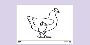 Coloring pages are fun for children of all ages and are a great educational tool that helps children develop fine motor skills, creativity and color recognition! Free Chicken Colouring Colouring Sheets Teacher Made