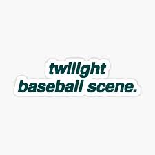 Twilight Baseball Scene Periodt Sticker By Bianeckaaa Redbubble Stickers Twilight Scene