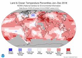 Global Climate Report Annual 2018 State Of The Climate