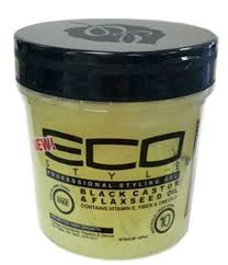 Eco Black Caster Flaxseed Oil Gel Styling Gel Flaxseed Oil Black Castor Oil