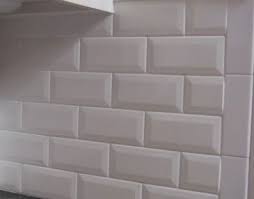 Beveled Subway Tiles Are In Right Now These Will Have White Grout And Go Two Thir Beveled Subway Tile White Beveled Subway Tile Beveled Subway Tile Backsplash