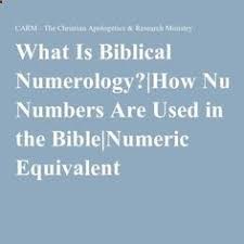 What Is Biblical Numerology How Numbers Are Used In The