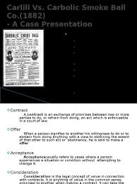 The ball can be refilled at a cost of 5s. Carlill Vs Smoke Ball Common Law Private Law