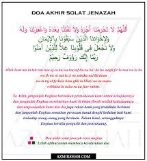 Doa Sholat Jenazah Takbir Ke 3 Blog Pendidikan