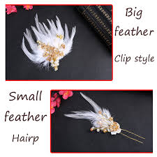 Some hair clips (as many as you can get) 2. Qianao Asian Classical Hair Accessories White Color Feather Alloy Small Flower Pearl Pretty Headwear Hairpin Women S Women S Hair Accessories Aliexpress