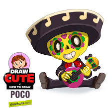 How To Draw Poco Super Easy Brawl Stars By Drawitcute On Deviantart Brawl Stars Drawings