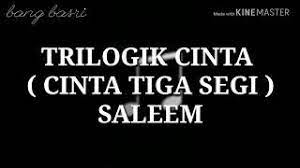 Commitment, akhirnya mengambil keputusan terpenting dalam hidupnya; Lirik Lagu Trilogik Cinta Cinta Tiga Segi Saleem Youtube