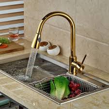 manaus deck mount gold kitchen faucet