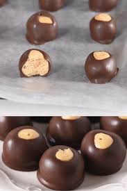 These classic buckeyes are given a makeover with the addition of a little. How To Make The Dreamiest Creamiest No Bake Buckeye Peanut Butter Balls With Just 4 Simple Ingredients Food Videos Desserts Peanut Butter Balls Easy Desserts